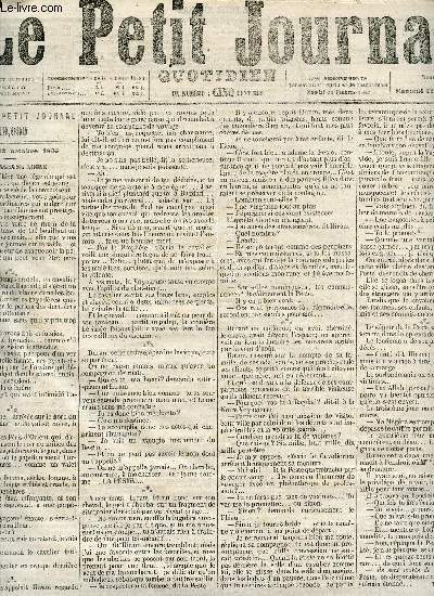LE PETIT JOURNAL QUOTIDIEN - N987 - 14 OCTOBRE 1865 / LA VOYAGEUSE NOIRE - LA BELLE DRAPIERE (SUITE, 1) - PARIS - CHRONIQUES - CURIOSITES DE LA SCIENCE - ETC...
