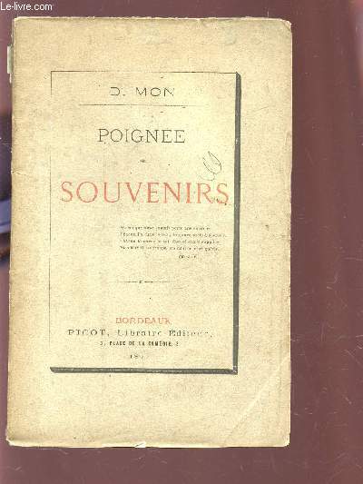 POIGNEE DE SOUVENIRS.