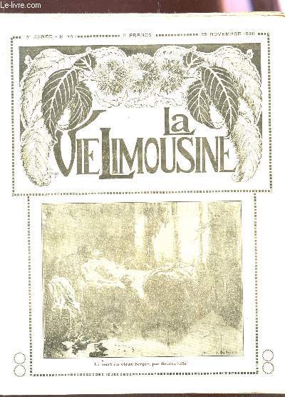 LA VIE LIMOUSINE - 4e ANNEE - N44 - 25 nov 1928 / Nos nouveaux collaborateurs - 