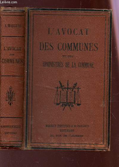 L'AVOCAT DES COMMUNES ET DES ADMINISTRATIONS DE LA COMMUNE /