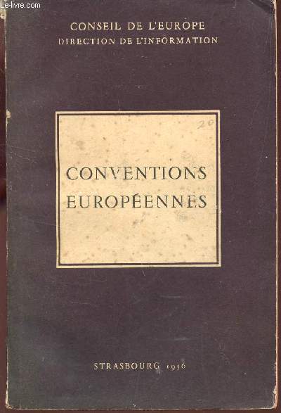 CONVENTIONS EUROPEENNES