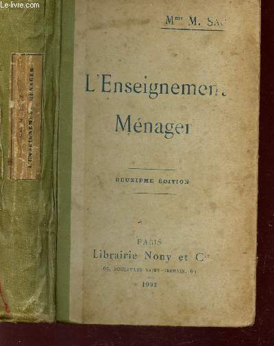 L'ENSEIGNEMENT MENAGER / 2e EDITION.