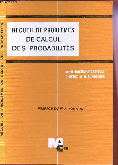 RECUEIL DE PROBLEMES DE CALCUL DES PROBALITES /* 2e EDITION
