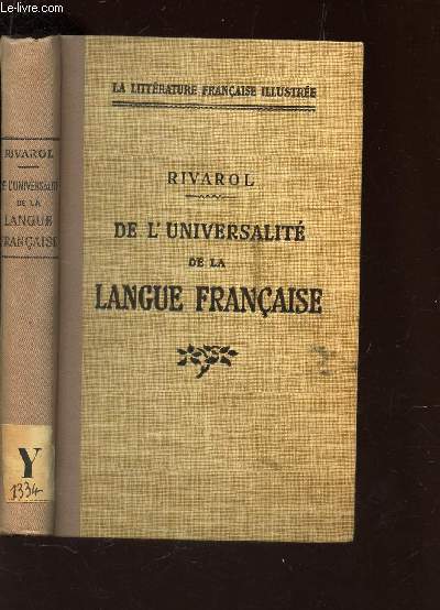 DE L'UNIVERSITE DE LA LANGUE FRANCAISE / COLLECTION 
