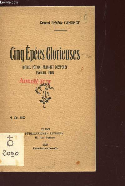 CINQ EPEES GLORIEUSES -