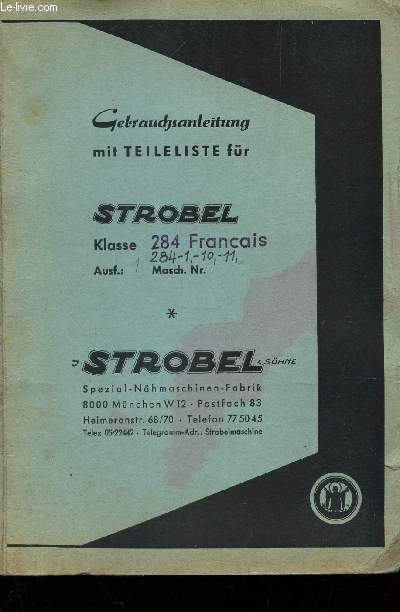STROBEL - KLASSE 284 - FRANCAIS.