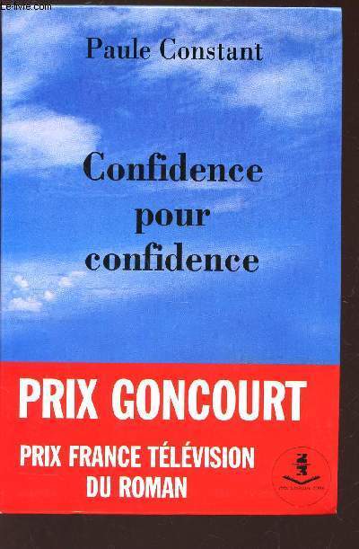 CONFIDENCE POUR CONFIDENCE /