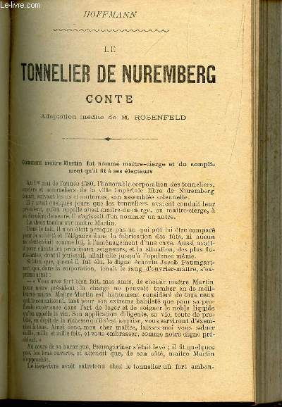 LE TONNELIER DE NUREMBERG - CONTE -