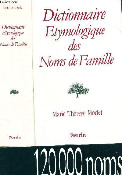 DICTIONNAIRE ETYMOLOGIQUE DES NOMS DE FAMILLE