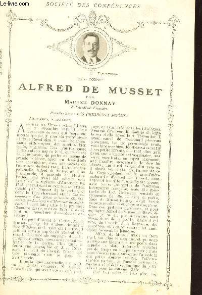ALFRED DE MUSSET - PREMIERE LECON : LES PREMIERES POESIES / Supplment aux Lectures pour tous - Anne 1914 - SOCIETE DES CONFERENCES