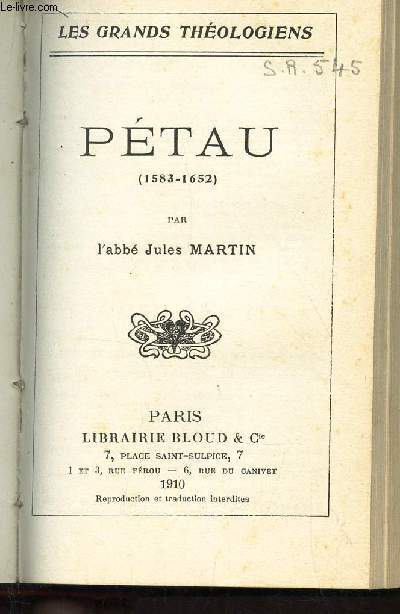 PETAU (1583-1652) / COLLECTION 
