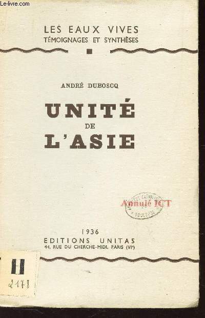 UNITE DE L'ASIE / COLLECTION 