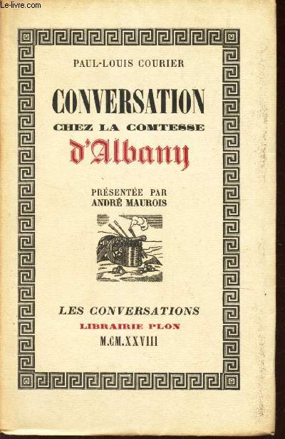 CONVERSATION CHEZ LA COMTESSE D'ALBANY / COLLECTION 