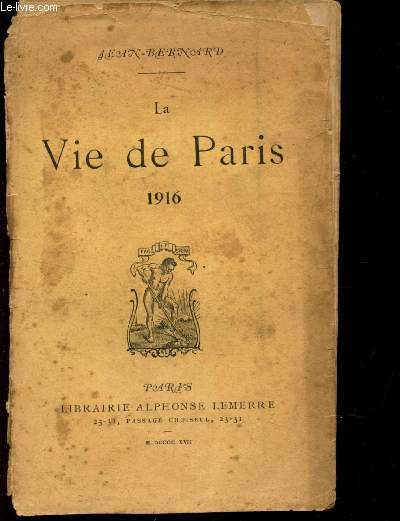 LA VIE DE PARIS - 1916