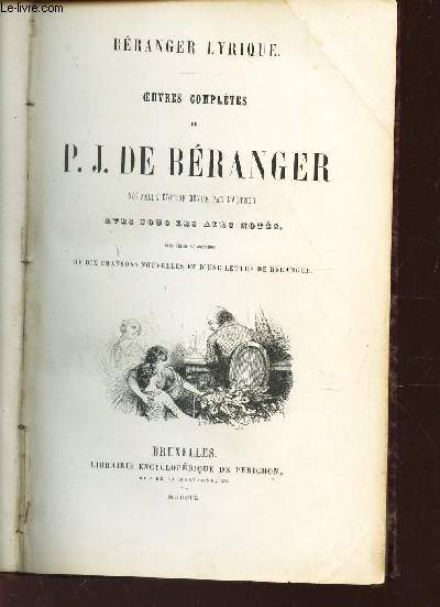OEUVRES COMPLETES DE P.J. DE BERANGER -