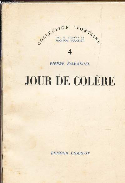 JOUR DE COLERE / N4 DE LA COLLECTION 