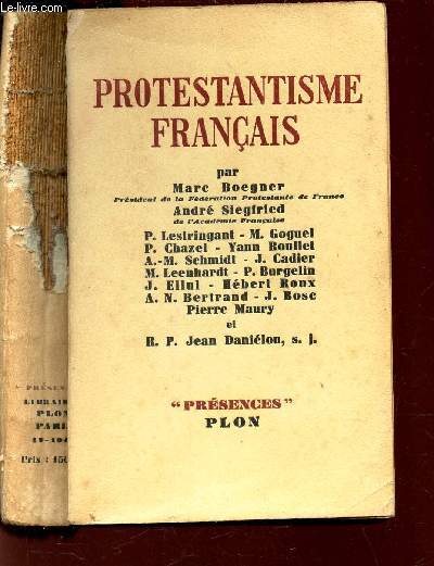 PROTESTANTISME FRANCAIS / COLLECTION 