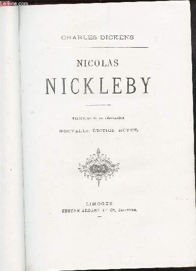 NICOLAS NICKLEBY