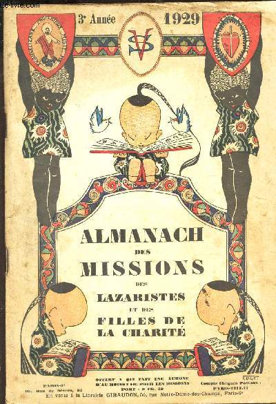 ALMANACH DES MISSIONS DES LAZARISTES ET DES FILLES DE LA CHARITE - 3e ANNEE - 1929.