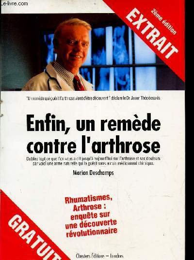 ENFIN, UN REMEDE CONTRE L'ARTHROSE / EXTRAIT 2EME EDITION