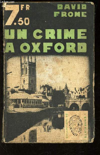UN CRIME A OXFORD / N163 DE LA COLLECTION 