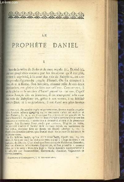 LE PROPHETE DANIEL.