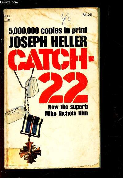 5,000,000 COPIES IN PRINT JOSEPH HELLER CATCH 22 - Now the superb Mike Michols film.