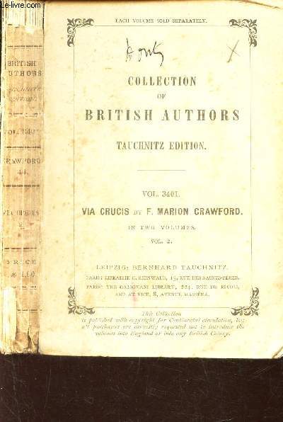 VIA CRUCIS (VOLUME IIe) / VOL. 3401 - COLLECTION OF BRITISH AUTHORS.