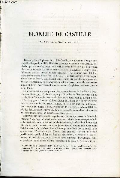 BLANCHE DE CASTILLE (NEE EN 1188, MORTE EN 1252).