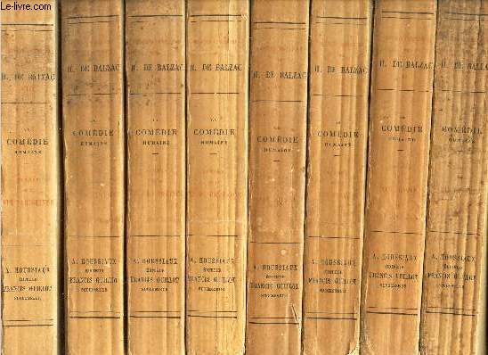 OEUVRES COMPLETES DE H. DE BALZAC - EN 19 VOLUMES (VOIR DETAIL). MANQUE LE TOME XX.