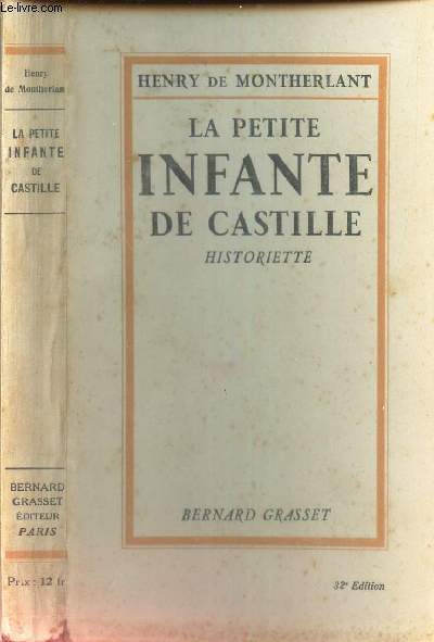 LA PETITE INFANTE DE CASTILLE - HISTORIETTE.