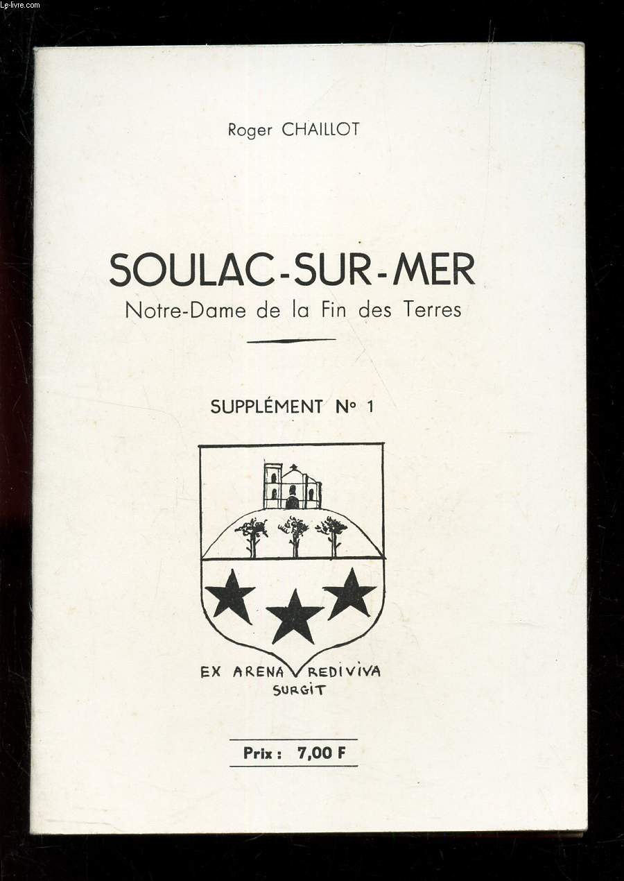 SOULAC SUR MER - NOTRE DAME DE LA FIN DES TERRES - SUPPLEMENT N1.