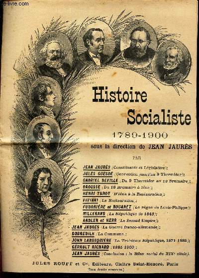 HISTOIRE SOCIALISTE - 1789-1900.