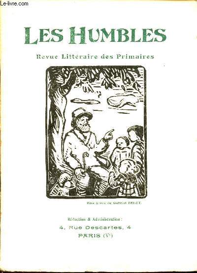 LES HUMBLES / Cahier N1 - Mai 1917 / Paroles avznt le depart / Les chastes solitudes / Aux peuples assassins / Quatre poemes / Deux meditations pacifiques / Deux sonnets / Homer Davis...
