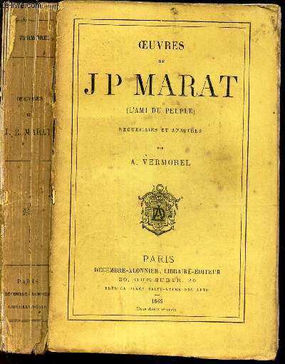 OEUVRES DE JP MARAT (L'AMI DU PEUPLE)