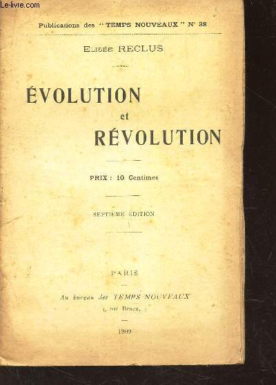 EVOLUTION ET REVOLUTION / N38 DES PUBLICATIONS DES 