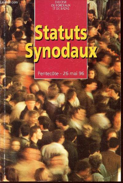 STATUTS SYNDAUX - PENTECOTE - 26 MAI 96.