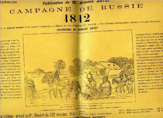 CAMPAGNE DE RUSSIE 1812 (document publicitaire de l'Editeur).