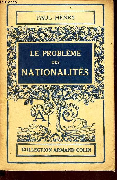 LE PROBLEME DES NATIONALITES.