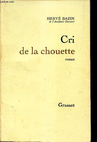 CRI DE LA CHOUETTE.