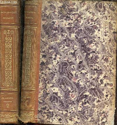 Encyclopdie moderne ou dictionnaire abrg des sciences, des lettres et des arts - planches - premire + seconde livraison - 2 volumes.