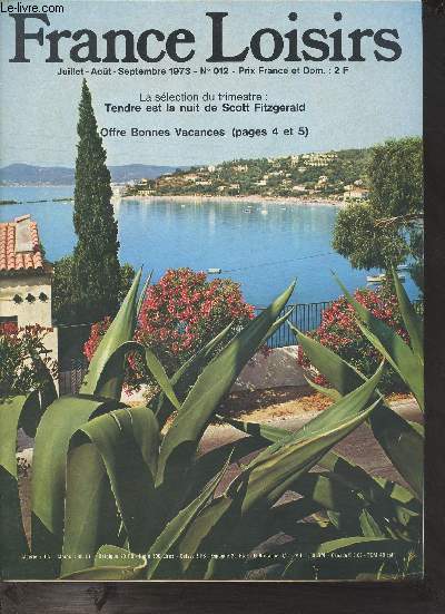 Catalogue France Loisirs n012 juillet aot septembre 1973 -