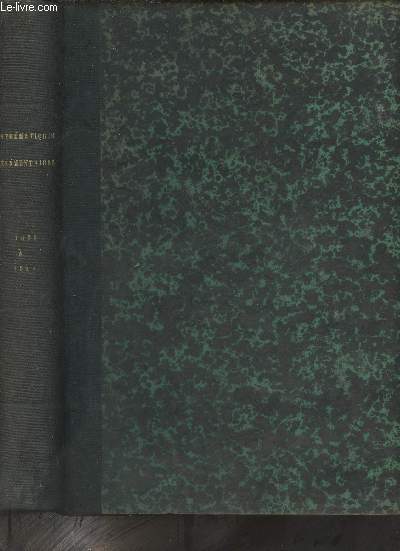 Journal de mathmatiques lmentaires - Anne 1891  l'anne 1895.