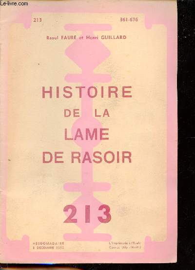Histoire de la lame de rasoir - 213.