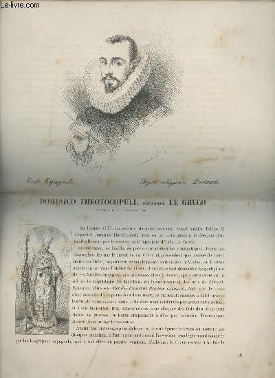 Dominico Theotocopuli surnomm Le Greco - Ecole espagnole - Sujets religieux, portraits.