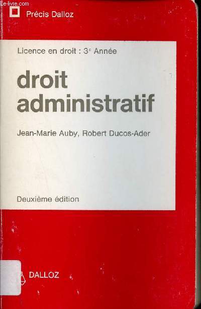 Droit Administratif - Prcis Dalloz - 2e dition.