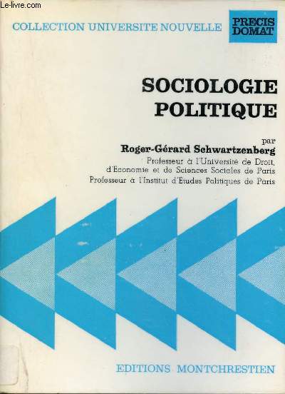 Sociologie politique - Collection Universit nouvelle prcis Domat.