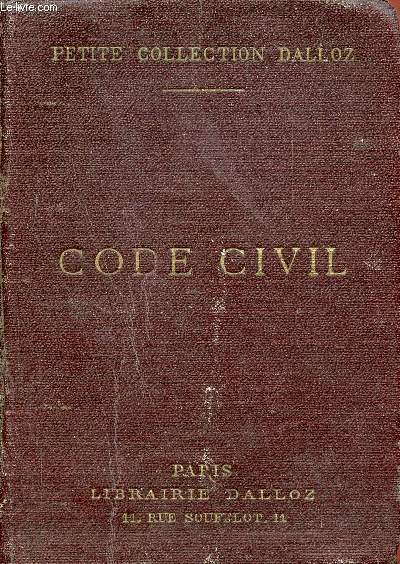 Code civil annot d'aprs la doctrine et la jurisprudence avec renvois aux publications Dalloz - 35e dition revue corrige et augmente - Petite collection Dalloz.