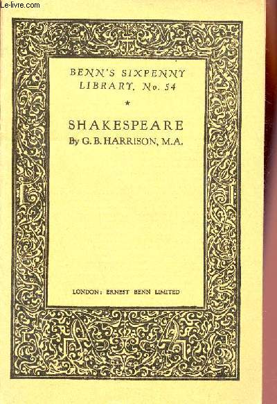 Shakespeare - Benn's Sixpenny Library n54.