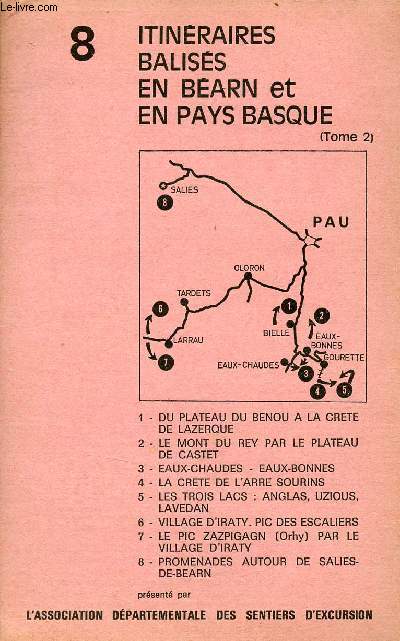 Itinraires baliss en Barn et en Pays Basque tome 2 - n8.